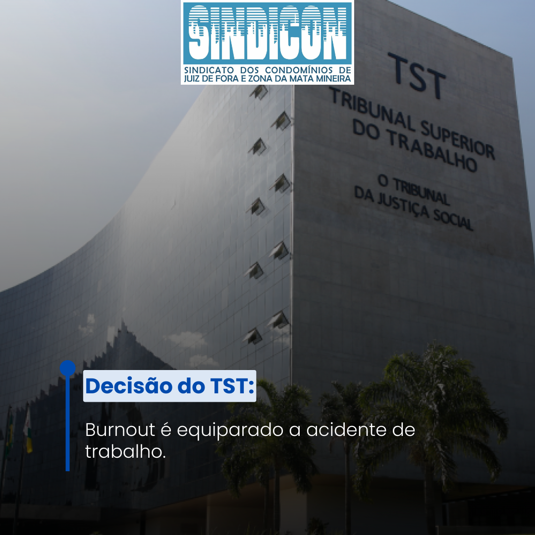 Decisão do TST: Burnout é equiparado a acidente de trabalho